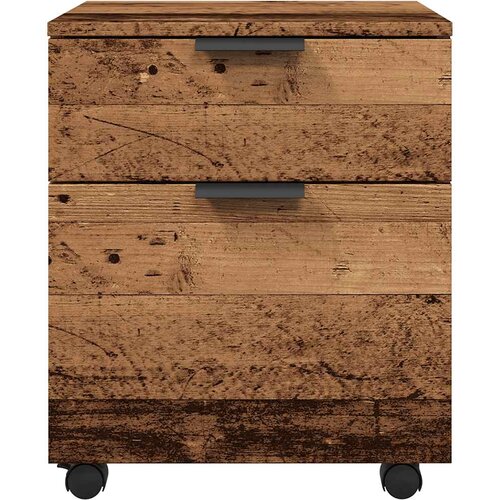  Mobilni ormar za spise s kotačima staro drvo 45x38x54 cm Slike