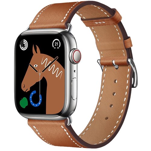 Forcell F-DESIGN FA20 narukvica od ekolo&amp;scaron;ke kože za APPLE Watch 38/40/41 mm braon Slike