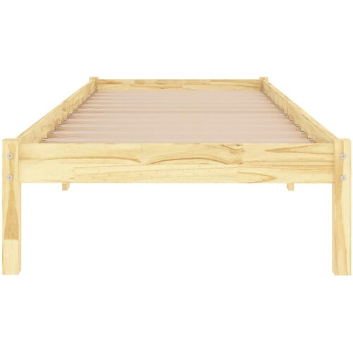  Okvir za krevet od masivnog drva 90 x 190 cm jednokrevetni Slike