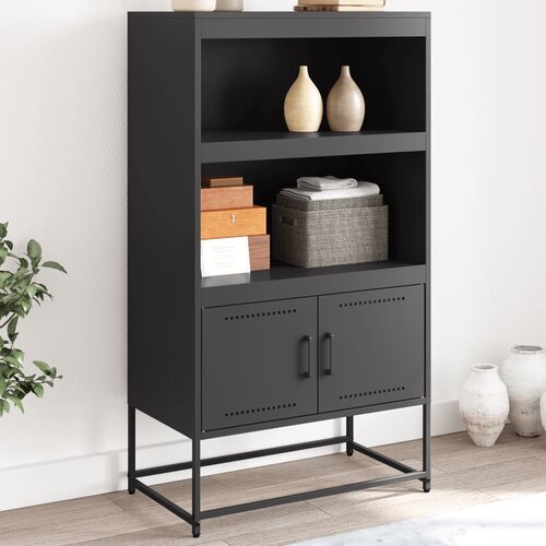 VidaXL Visoka komoda ružičasta 68,5 x 38,5 x 107 cm čelična Slike