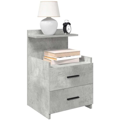 vidaXL Noćni ormarići 2 kom s 2 ladice betonsko sive boje 40x36,5x62 cm Cijene