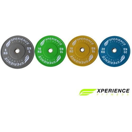 MANIDEA bumper ploče u boji experience fitness set 100 kg Slike