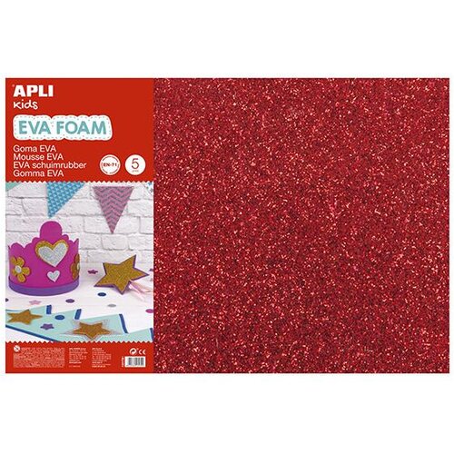 Apli Eva pena ble&scaron;čice rdeča 400x600x2mm 3 ko, (20392909) Cene