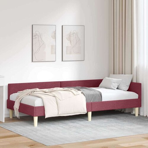 vidaXL Kutni okvir kreveta Ostalo boja crnog vina 100 x 200 cm Cene