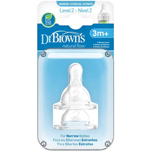 Dr.browns dr brown's silikonska cucla za standard flašicu, 3m+ Cene