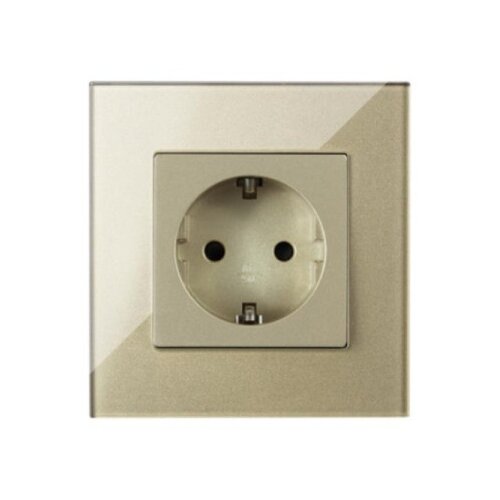 Exeshop 16a EU wi-fi wall socket zlatni (tuya) ( sws003 ) Slike