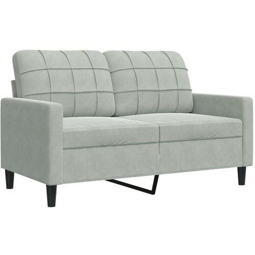VidaXL 3-dijelni set sofa s jastucima svjetlosivi bar&amp;scaron;unasti Slike