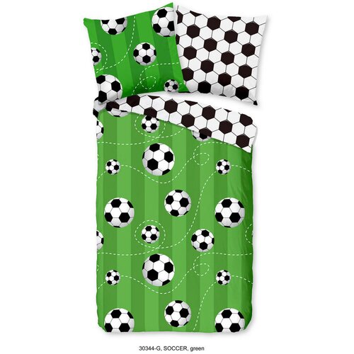 XXXL OTROŠKA POSTELJNINA SOCCER 140/200 cm renforcé zelena Cene