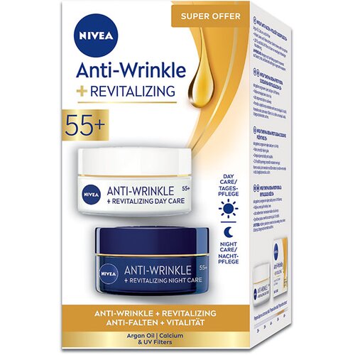 Nivea anti wrinkle duo dnevna krema 50ml+noćna krema 50ml Cene