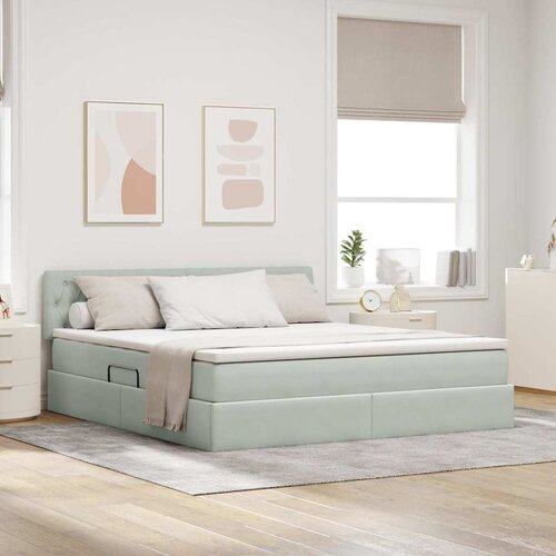  s od storage Svijetlo siva 180 x 200 cm Bar&scaron;un Cijene