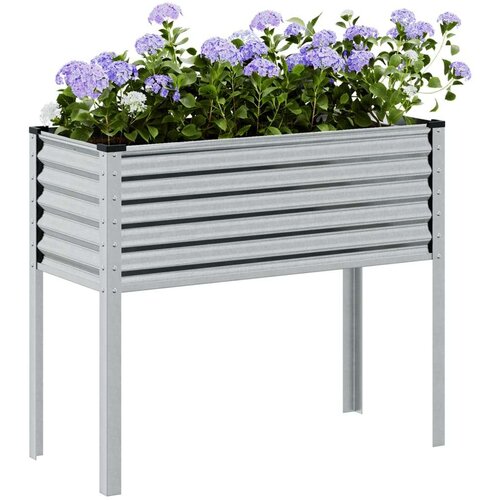 VidaXL Vrtna sadilica 100x41x90 cm od pocinčanog čelika Slike