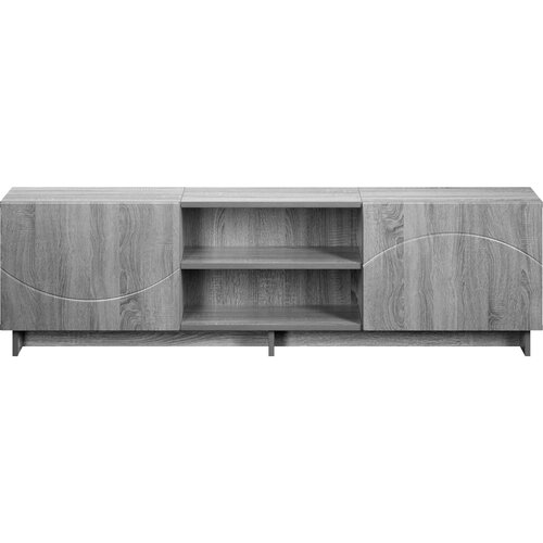  TV stalak 140 x 34,5 x 40 cm Siva Sonoma Konstruirano drvo Slike