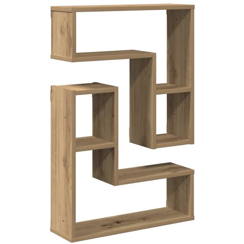 vidaXL Stenske kockaste police 2 kosa artisan hrast 50x15x50 cm Cene