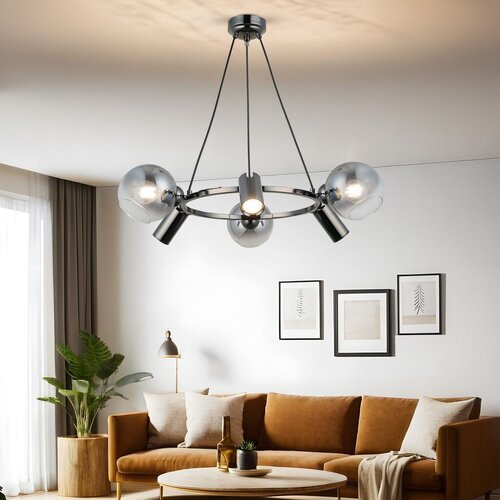 Opviq Luster Zerde-87-06, &amp;Oslash;14, 12cm, IP20 Srebrne boje Slike