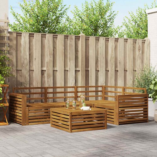  Set vanjskih sofa 5 kom. Prirodna Čvrsto drvo akacije Cijene