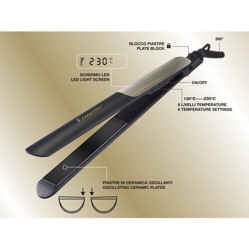 Beper P301PIS200 Ceramic Pro Style likalnik za lase 1 kos Slike