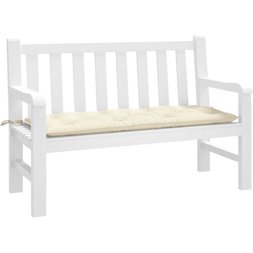  Jastuk za vrtnu klupu krem 120 x 50 x 7 cm od tkanine Oxford Cijene