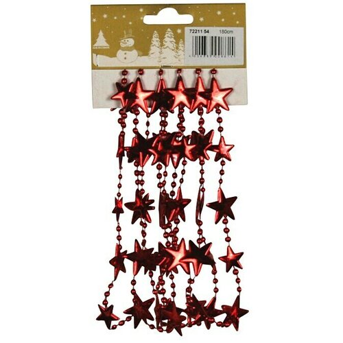  dekorativni artikl lanac sa zvjezdama (crvena, plastika, duljina: 180 cm) Cijene