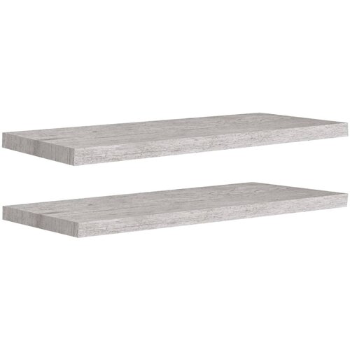 Maison Chic 2 kosi Stenske Police - Viseče police betonsko sive 80x23,5x3,8 cm MDF, (21794051) Cene