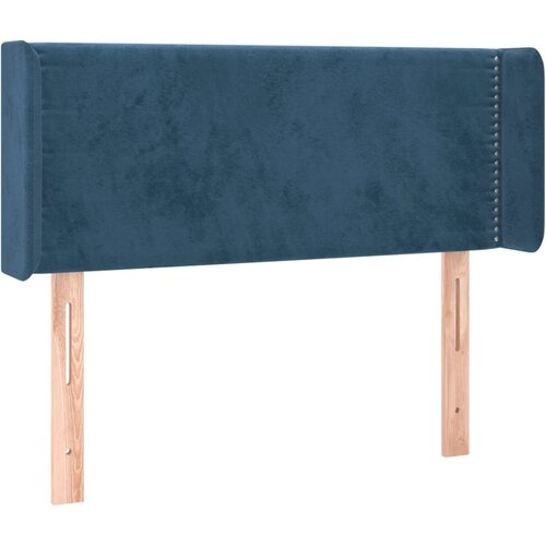 vidaXL Vzglavje z ušesi temno modro 103x16x78/88 cm žamet, (20952871) Cene