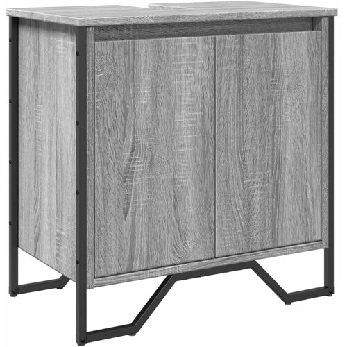 Maison Chic Omarica za umivalnik - Umivalniška omarica siva sonoma 60x35x60 cm inženirski les, (21758910) Cene