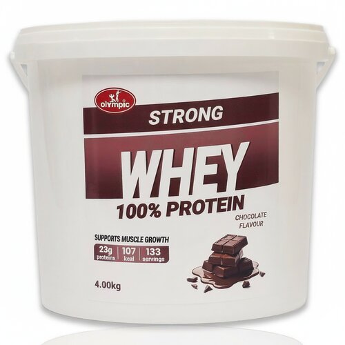 Olympic Strong Whey Protein, Čokolada, 4 kg Slike