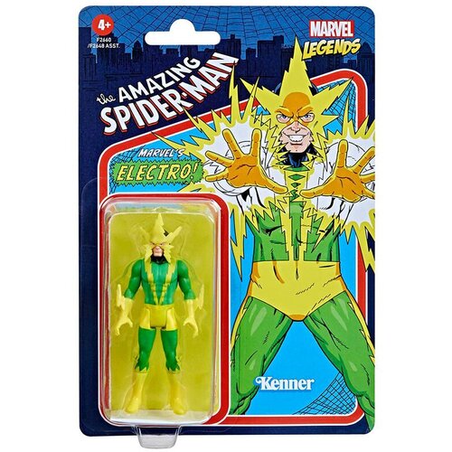 Spiderman Legende Hasbro 3,75-palčni retro 375 Zbirka Electro Action Slika igrače F2660, (21241122) Slike