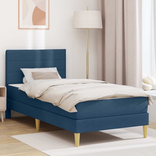  Krevetna konstrukcija Plava 90 x 200 cm Poliester Cijene