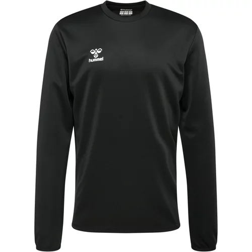 Hummel Sportska sweater majica 'ESSENTIAL' crna / bijela