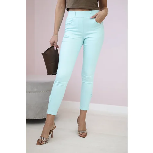 Kesi marka niezdefiniowana Colorful jeans with bow mint