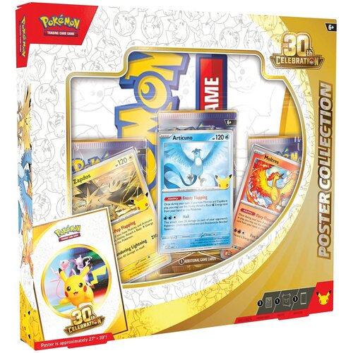 Asmodee Pok&eacute;mon TCG: 30th Poster Collection &ndash; plakat i promo karte + booster paketi Cijene