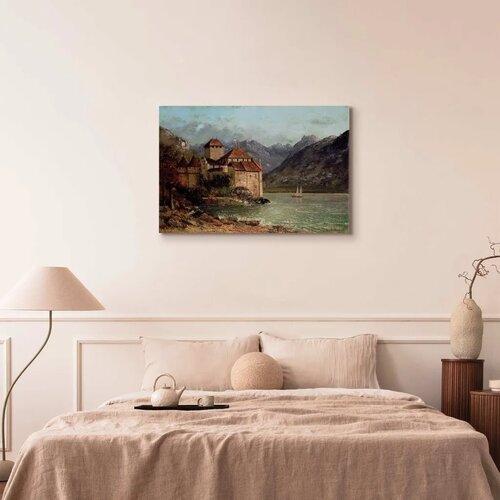  Slika - Gustave Courbet -Chillon Castle 90x60 Standard Slike