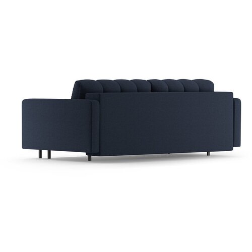 Cosmopolitan Design Temno modra raztegljiva sedežna garnitura s prostorom za shranjevanje 222 cm Bali &amp;ndash; Slike