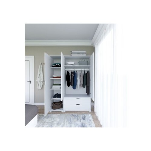 Hanah home ormar bele boje duru 1600 020 Slike