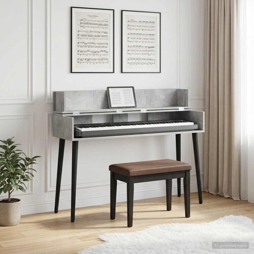 Studio radni stol Betonska siva 152 x 40 x 19,5 cm Cijene