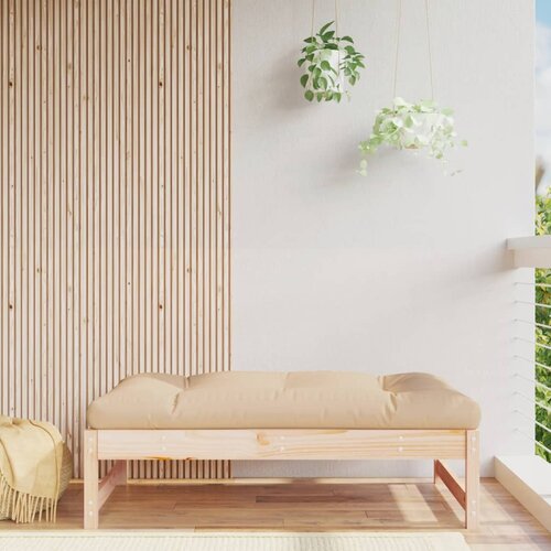 VidaXL Vrtni tabure 120 x 80 cm od masivne borovine Slike
