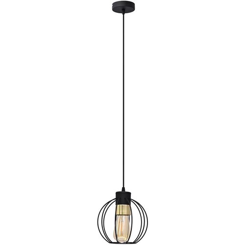  Luster na sajli STARLIGHT 1xE27/15W/230V crna/zlatna Cene