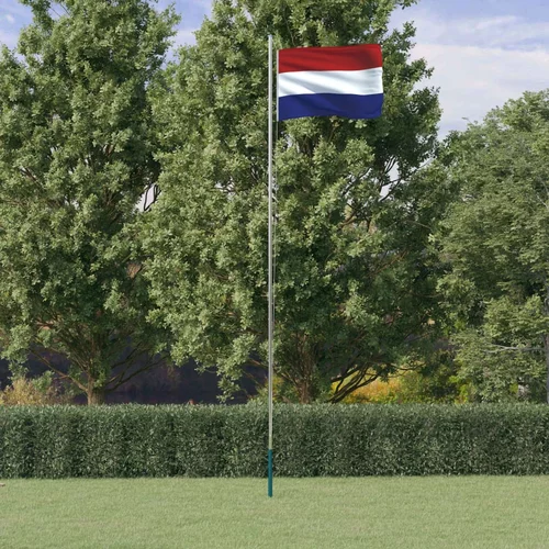 vidaXL Nizozemska zastava i jarbol 6 23 m aluminijski