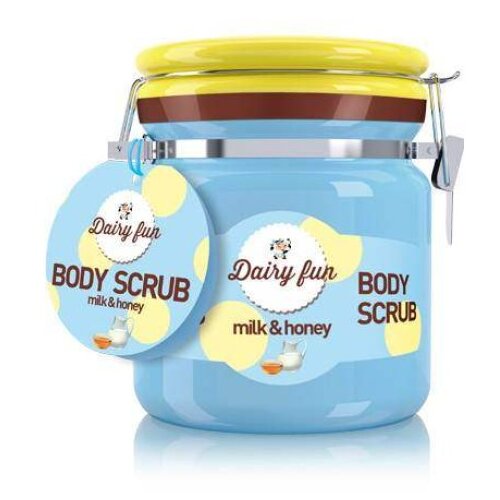 Delia DAIRY FUN - Regenerativni piling za telo sa meda i mleka 300g Slike