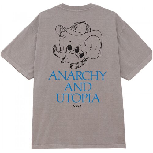 Obey Majice & Polo majice anarchy utopia Siva Cene