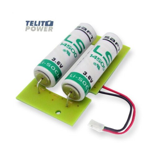 TelitPower baterija Litijum 3.6V 5200mAh 2xAA Saft sa štampanim kolom D7000392-AC za ACTARIS toplotna merila ( P-0779-1 ) Slike