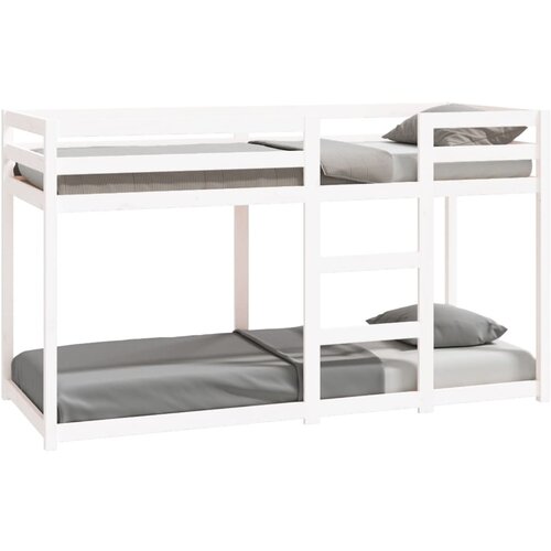 VidaXL Dnevna postelja bela 75x190 cm trdna borovina, (20727037) Slike