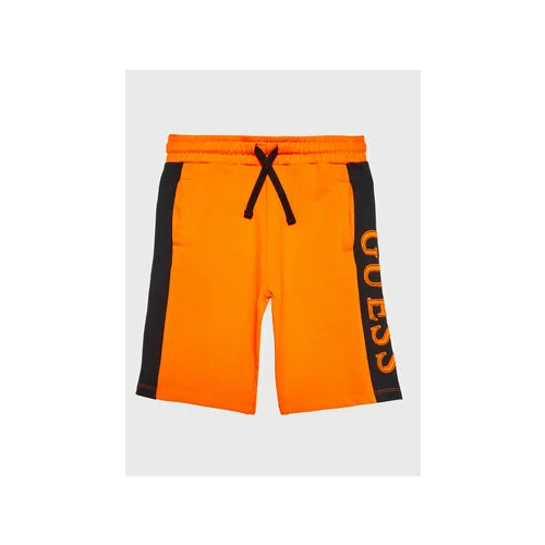 Guess Športne kratke hlače L3RD01 KA6R3 Oranžna Regular Fit