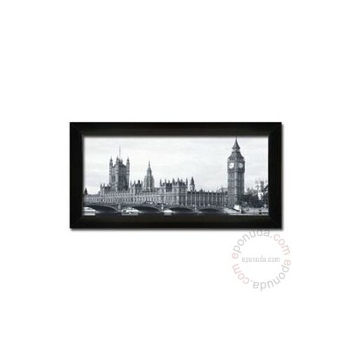 Deltalinea crno bela slika Big Ben Tower 50 x 100 cm Slike