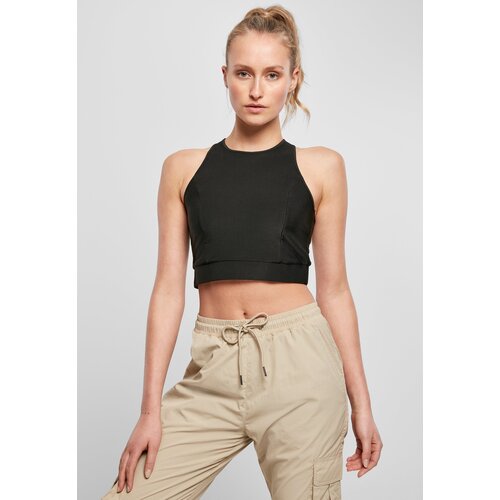 Urban Classics Women&amp;#039;s top with shiny ribs in black Slike