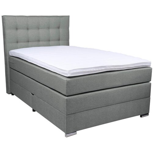 Boxxx BOXSPRING POSTELJA 120 cm x 200 cm , tekstil temno siva Cene