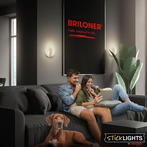 BRILONER 3889012 - punjivo led zidno svetlo sa senzorom taro LED/2,5W/5V 1800 mah matno Slike