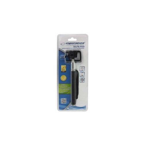 Univerzalni SELFIE &amp;scaron;tap monopod ESPERANZA, za mobitel/fotoaparat, teleskopski 20-100cm, 130g, EMM107 Slike