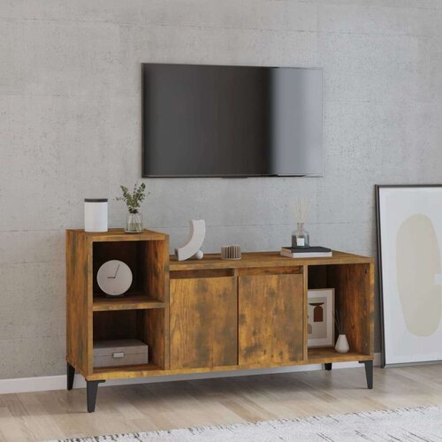 TV omarica dimljeni hrast 100x35x55 cm inženirski les, (20730941) Slike