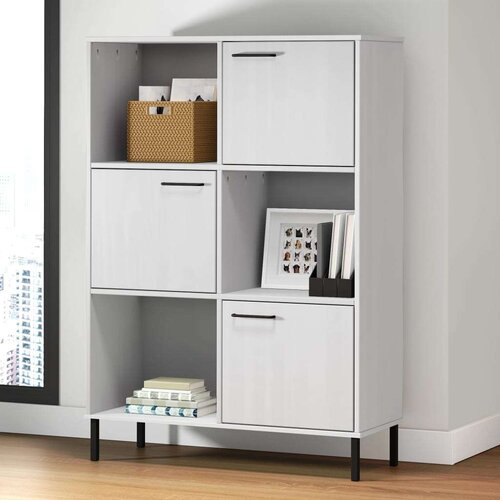  Regal za knjige bijeli 90x35x128 5 cm drveni OSLO Cijene